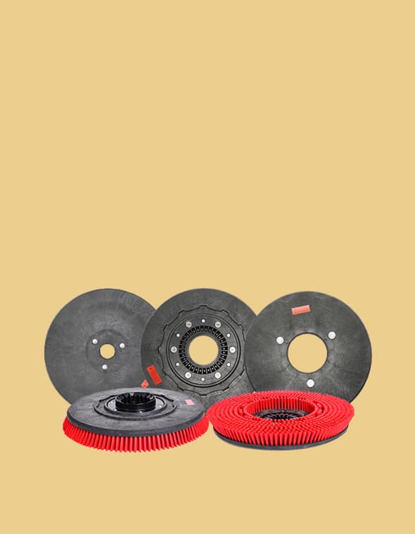 Sweeping machine floor brush